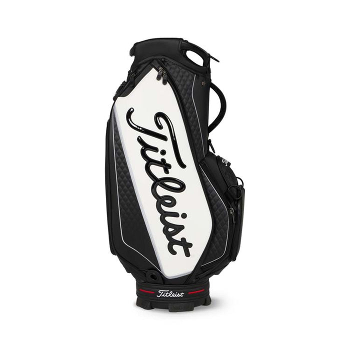 Titleist Tour Golf Bag - Black and White Logo View 