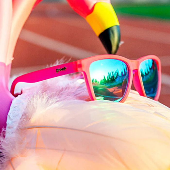 Goodr OG Flamingos On A Booze Cruise Sunglasses
