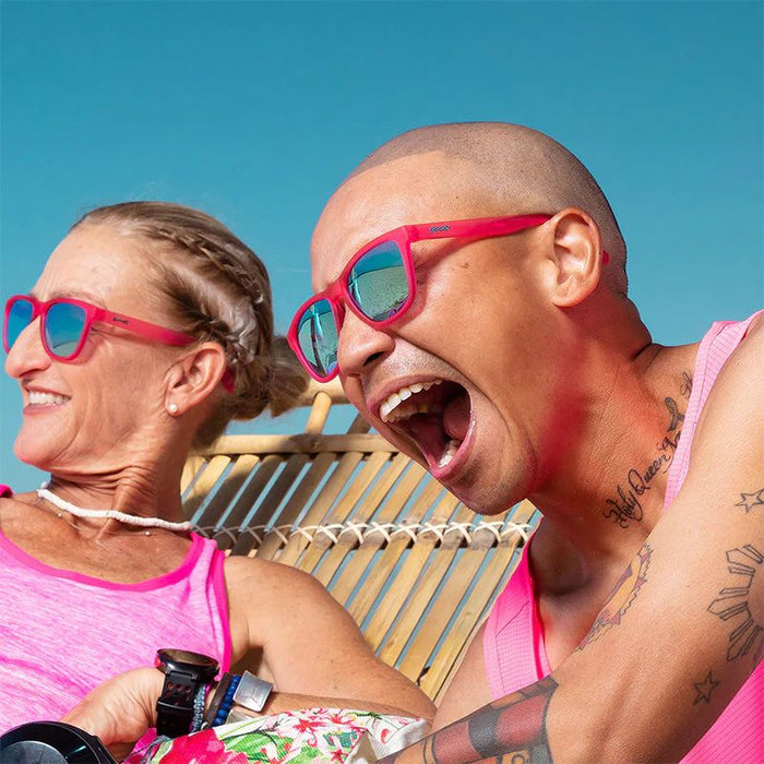 Goodr OG Flamingos On A Booze Cruise Sunglasses