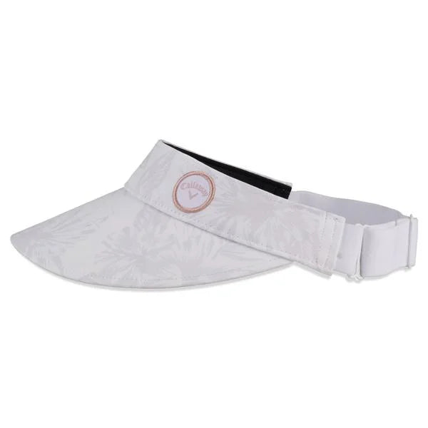 Callaway Ladies See The Break Adjustable Visor  - Red Plum Blossom