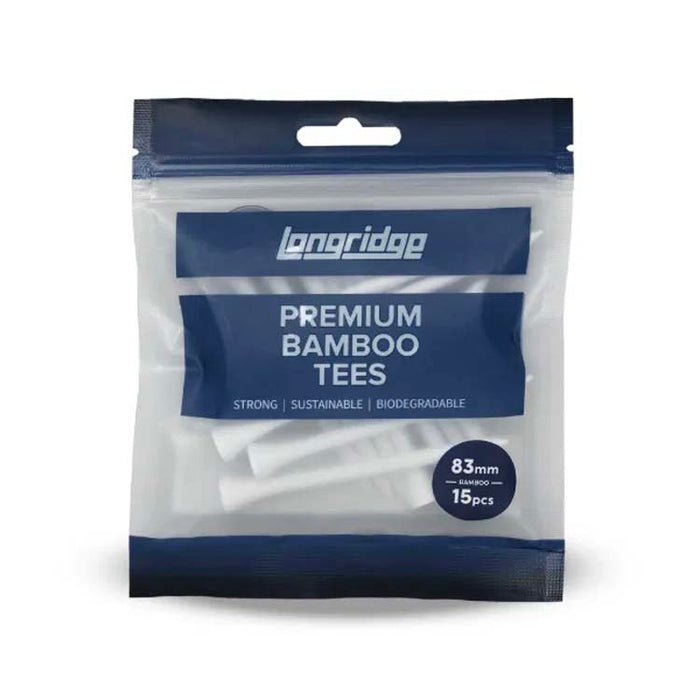 Longridge White Bamboo Tees 83mm