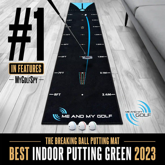 Me and My Golf The Breaking Ball 7FT Putting Mat