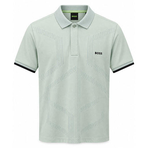 BOSS PL GOC Chip Hexa Golf Polo - Green 