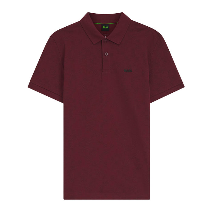 BOSS PL GOC Swing AO Golf Polo - Dark Red