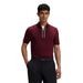 BOSS Philix GOC Golf Polo - Dark Red Front View 