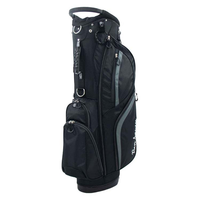 Ben Sayers DLX Golf Stand Bag - Black Front View 