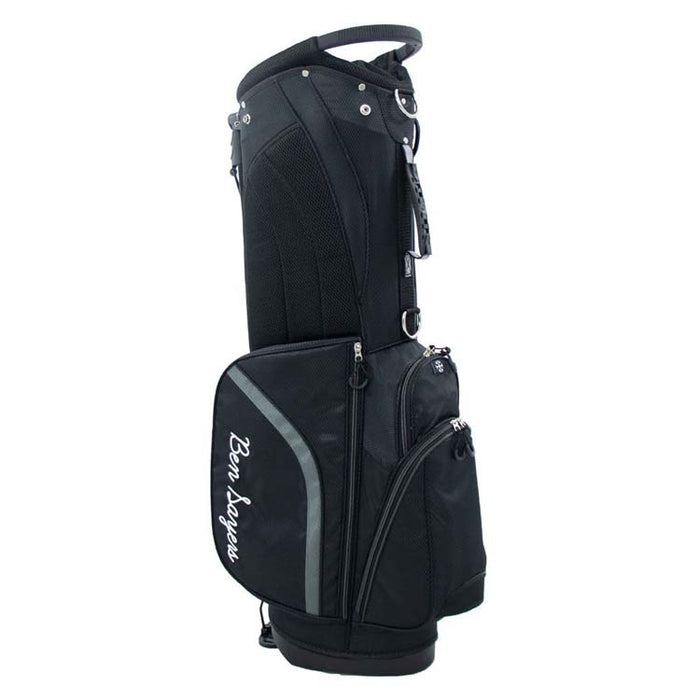 Ben Sayers DLX Golf Stand Bag - Black Full View 