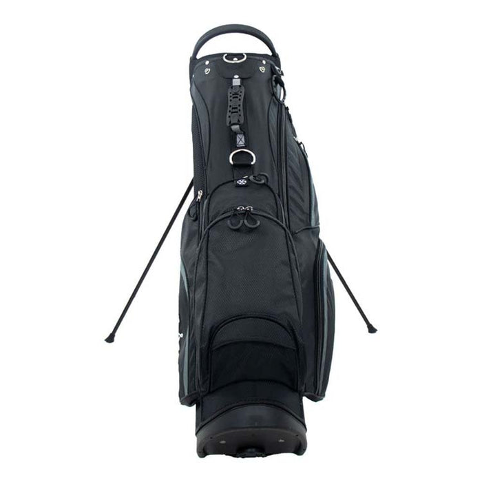 Ben Sayers DLX Golf Stand Bag - Black Stand View 