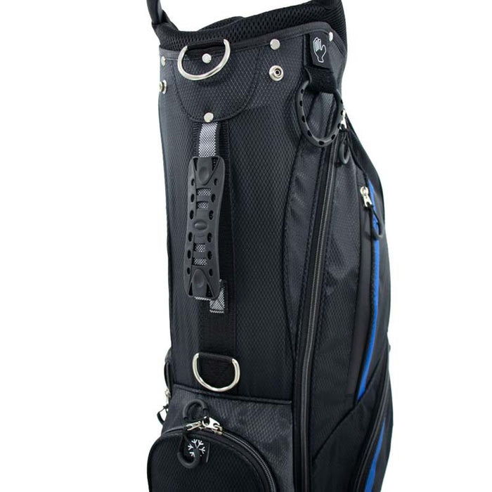 Ben Sayers DLX Golf Stand Bag - Blue Back View 