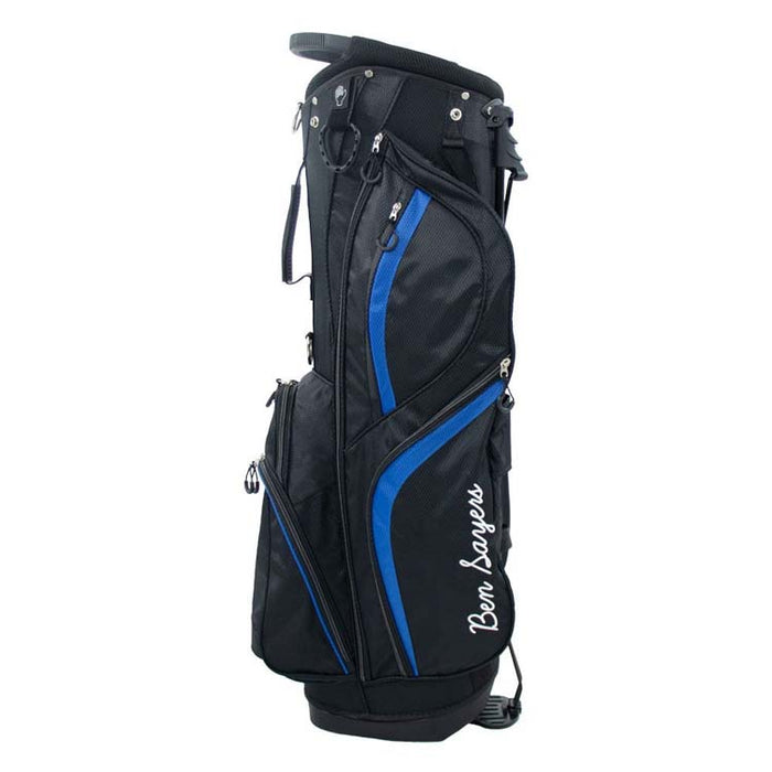 Ben Sayers DLX Golf Stand Bag - Blue Full View 