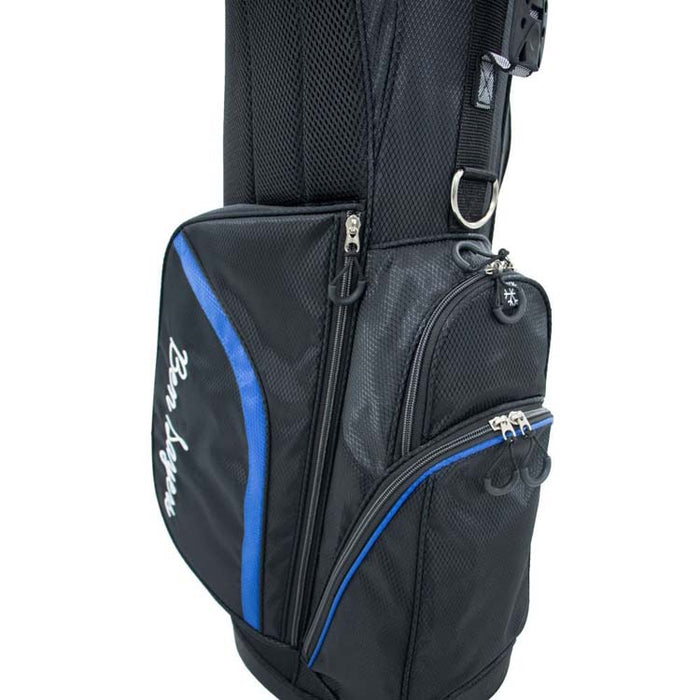 Ben Sayers DLX Golf Stand Bag - Blue Pocket View 
