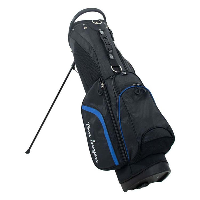 Ben Sayers DLX Golf Stand Bag - Blue Stand View 