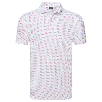 Footjoy Bounce Print Pique Golf Polo Shirt