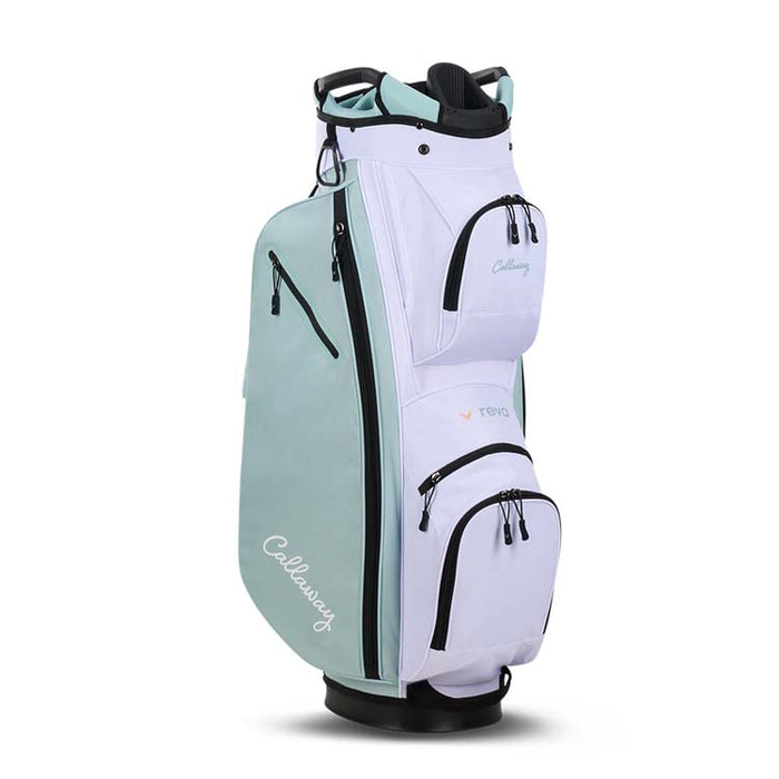 Callaway Ladies Reva 11-Piece Golf Cart Bag - Peach/Surf Bag View 