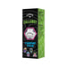 Callaway Chrome Tour 1 Callaway golf ball packaging box, featuring a black and green design with the Callaway logo and character illustrations on a white background.