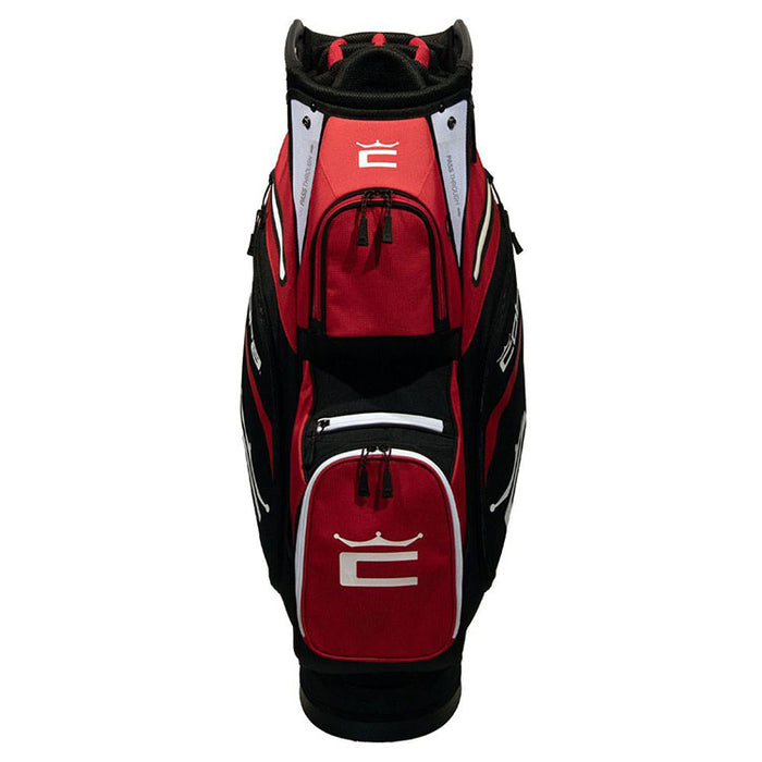 Cobra Signature Golf Cart Bag - High Risk Red Front View 