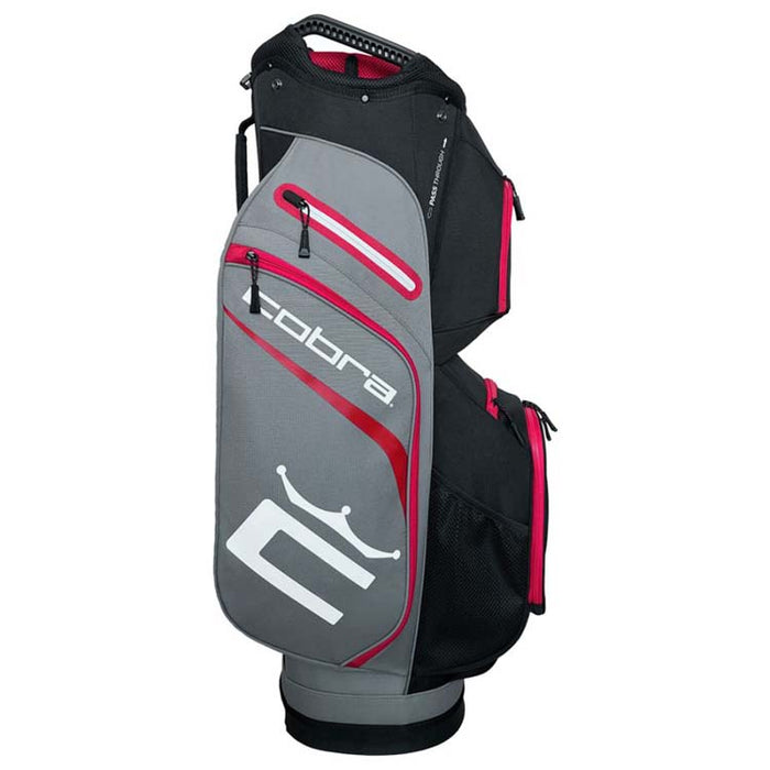 Cobra Signature Golf Cart Bag - Red Side View 