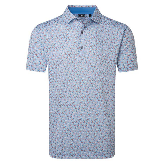 Footjoy Surfs Up Print Lisle Golf Polo