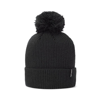 FootJoy Cuffed Golf Bobble Hat Black