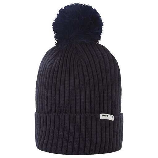 A Navt footjoy women's wooly bobble hat with a pom on the top