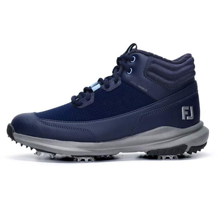 FootJoy Ladies Stormwalker Golf Boots - Navy Left Side View