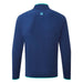 Footjot Polar Fleece Chill-Out Golf Pullover - Navy Back View