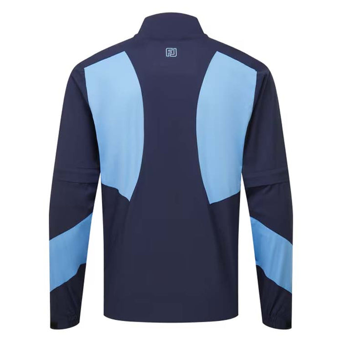Footjoy HydroLite X Rain Golf Pullover - Navy Back View