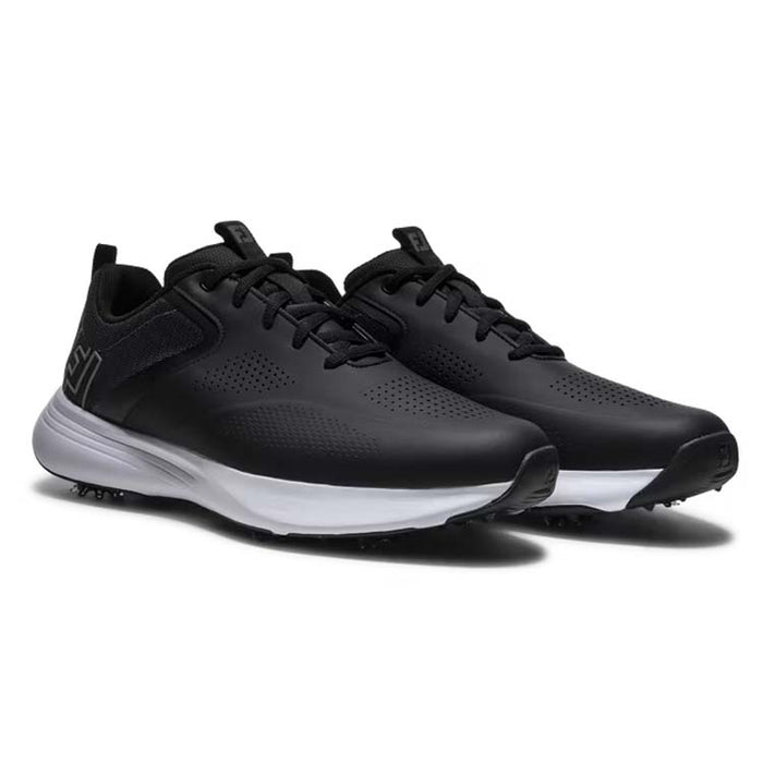 Footjoy Qualifer Golf Shoes - Black Front View