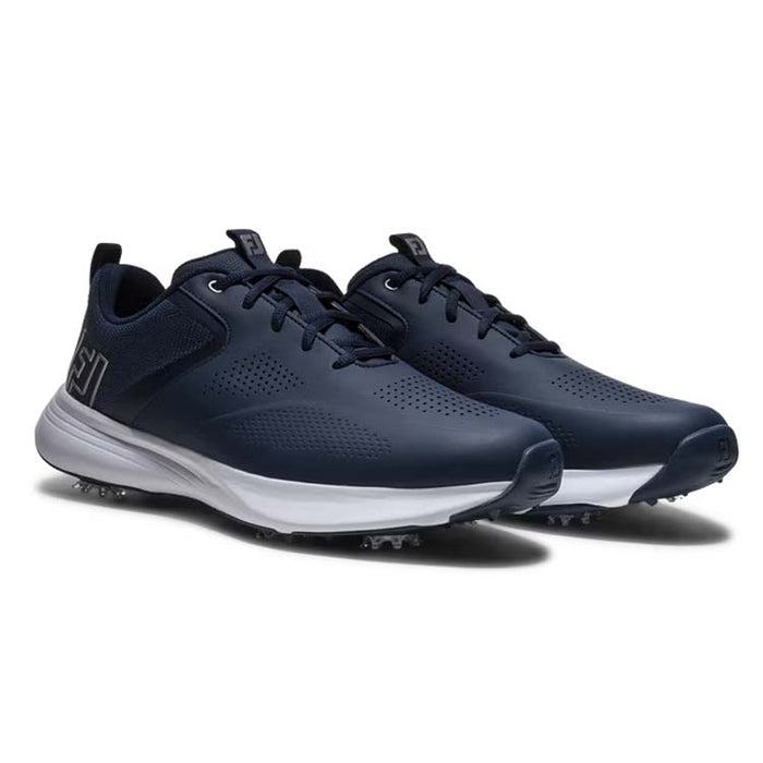 Footjoy Qualifier Golf Shoes - Navy Front View

