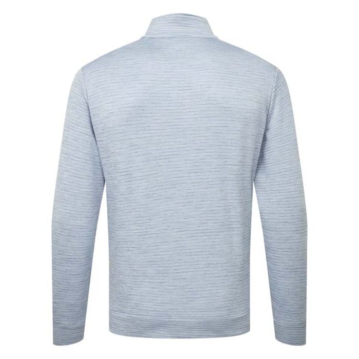 Footjoy ThermoSeries Space Dye Golf Pullover - Grey Back View