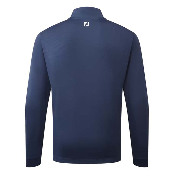 Footjoy ThermoSeries Texture Golf Pullover - Navy Back View