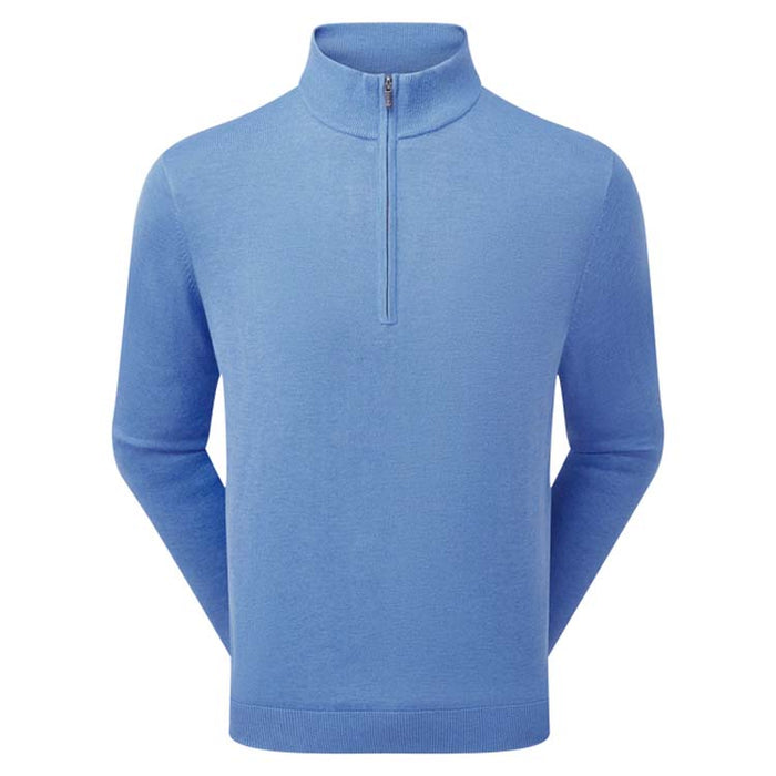 Footjoy drirelease® 1/4 Zip Lined Golf Pullover - Heather Blue 