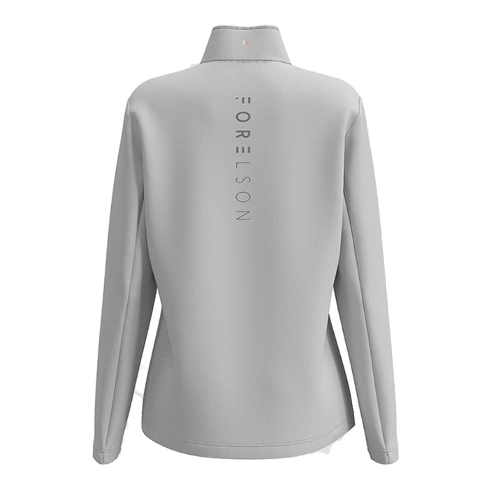 Forelson Broadway 1/4 Zip Ladies Golf Pullover - Grey Back View 