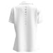 Forelson Ladies Blockley Zip Golf Polo White Back View 