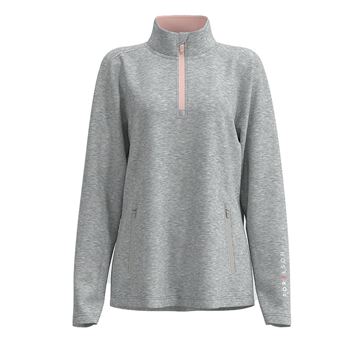 Forelson Ladies Moreton 1/4 Zip Golf Pullover - Grey