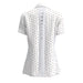 Forelson Ladies Varah Button Golf Polo - White Back View