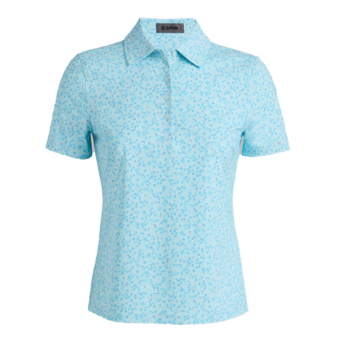 G/FORE Ditsy Floral Silky Tech Nylon Golf Polo