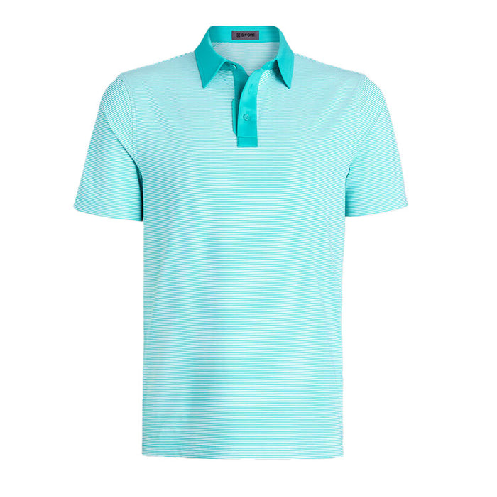 G/FORE Feeder Stripe Fine Tech Golf Polo
