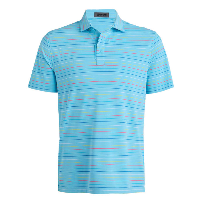G/FORE Multi Stripe Tech Pique Golf Polo