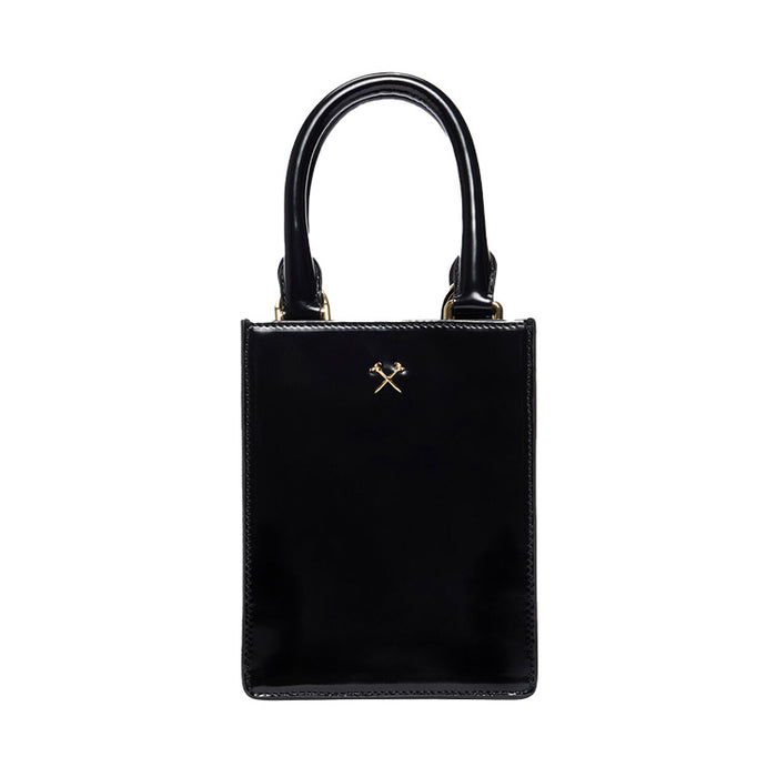 G/FORE Metal Tees Box Calf Leather Mini Tote