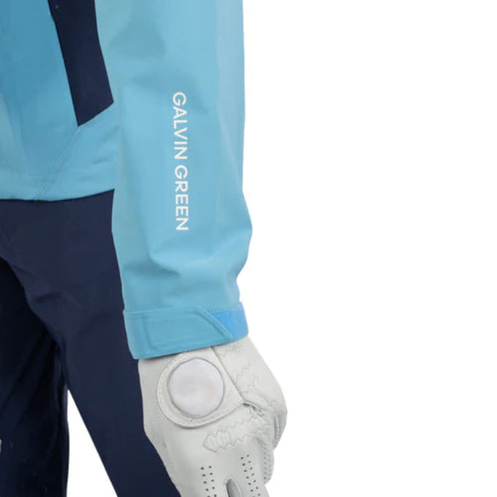 Galvin Green Ames Waterproof DRYVR Golf Jacket - Alaskan Blue/Navy