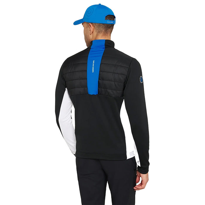 Galvin Green Dalton Insulating Golf Mid Layer - Black/RoyalBlue Back View