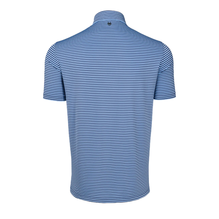 Greyson Quogue Golf Polo - Falcon/Wolf Blue Back View 