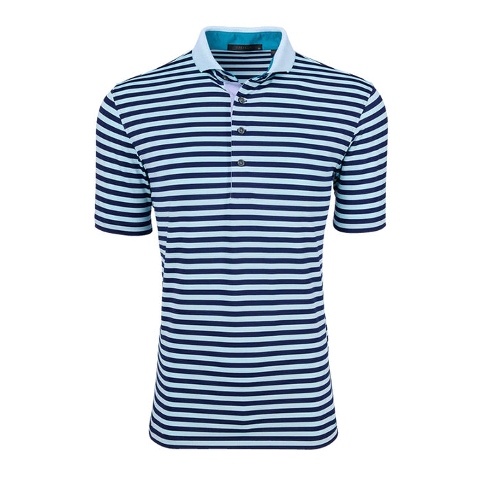 Greyson Ruess Short Sleeve Golf Polo - Viper/Maltese Blue 