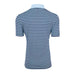 Greyson Ruess Short Sleeve Golf Polo - Viper/Maltese Blue Back View 