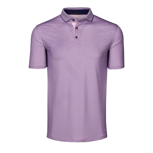 Greyson Shadow Wolf Golf Polo - Pink Sky 