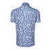 Greyson Stalking Wolf Camo Short Sleeve Golf Polo - Wolf Blue Back View