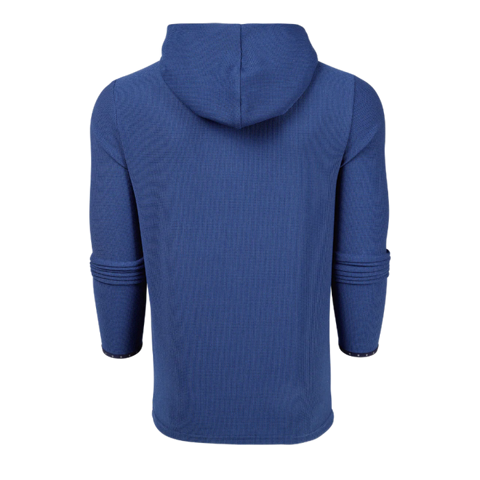 Greyson Traverse Waffle Golf Hoodie - Falcon Back View 