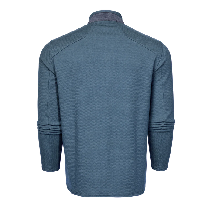 Greyson Troy Golf 1/4 Zip Golf Pullover - Vintage Indigo Back View 