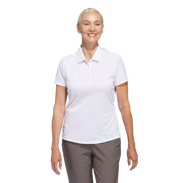adidas Ladies Solid Performance Short Sleeve Golf Polo